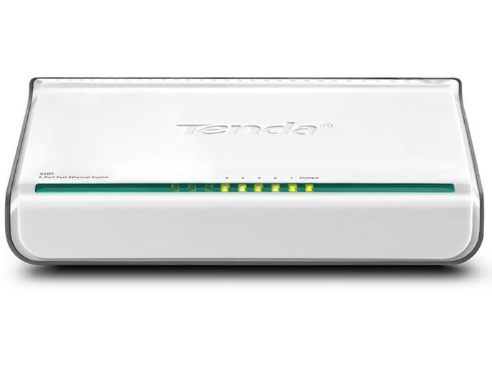 TENDA Fast Ethernet Switch nemenažiran beli