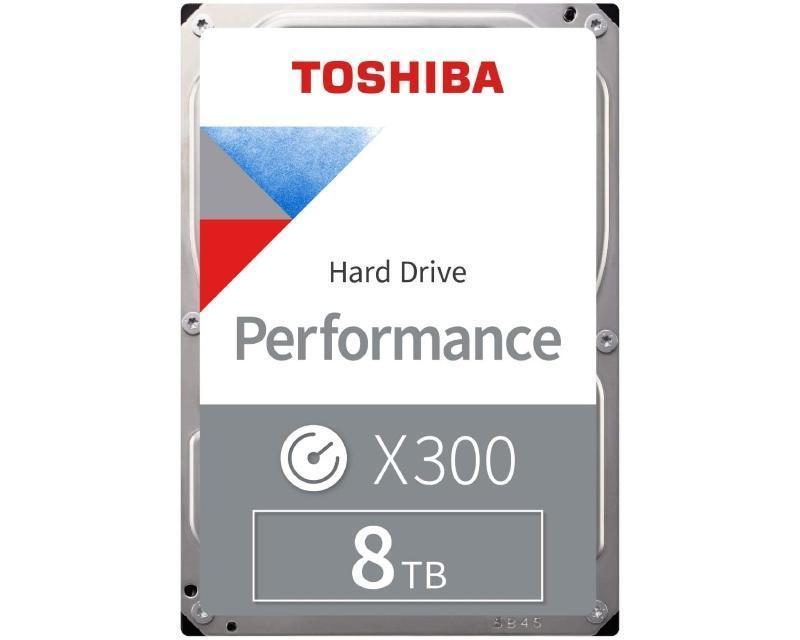 TOSHIBA Hard disk 8TB 3.5" SATA III 256MB 7.200rpm HDWR180XZSTA X300 series