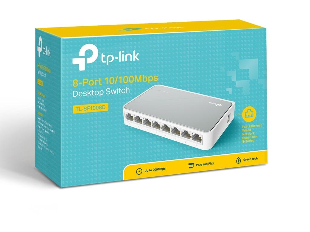 TP-Link TL-SF1008D Switch, 8 x RJ45/10/100 Mbps