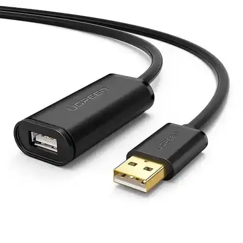 UGREEN USB kabl A - USB A M/F produžni sa pojačivačem 5m crni