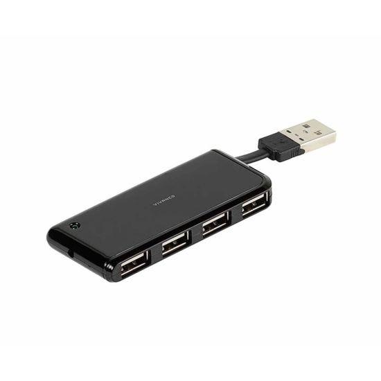 VIVANCO USB HUB 4* HS USB 2.0 int crni