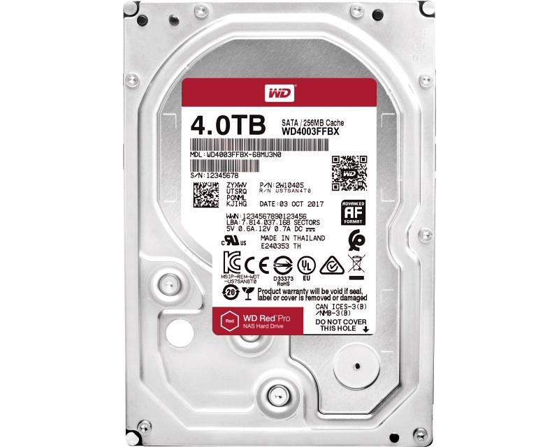 Selected image for WD Hard disk 4TB 3.5" SATA III 256MB 7.200 WD4003FFBX