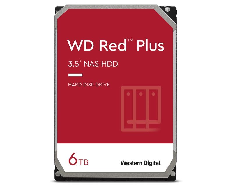 WD Hard disk 6TB 3.5" SATA III 128MB WD60EFZX Red Plus