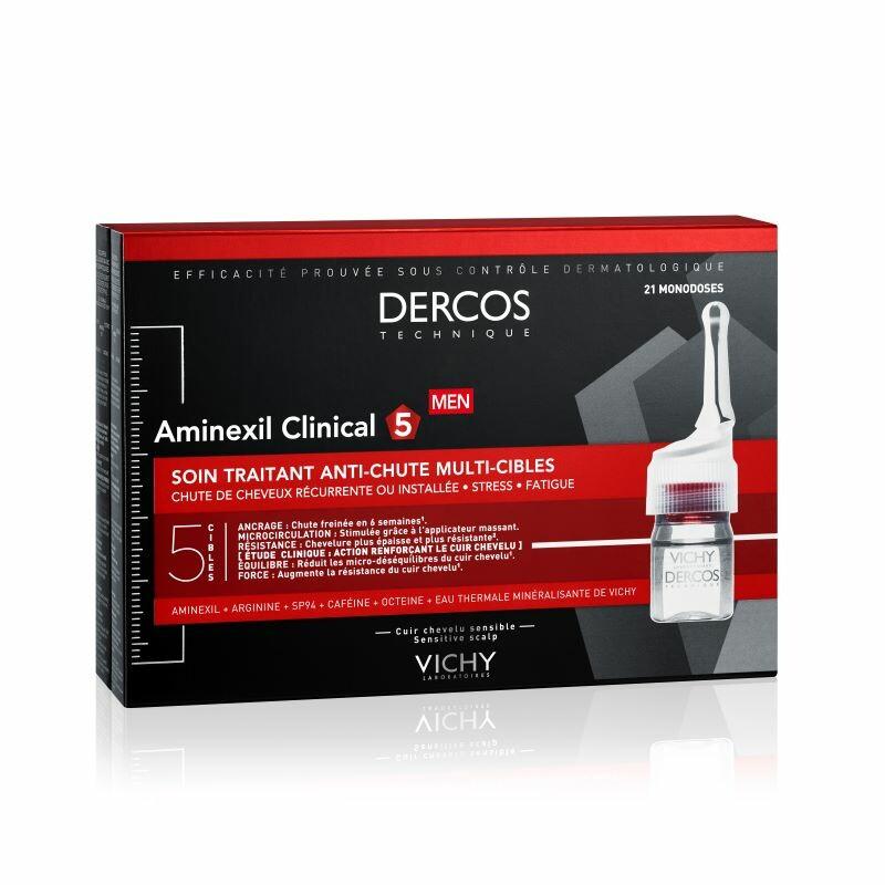 VICHY Ampule protiv opadanja kose za muškarce Dercos Aminexil Clinical 5