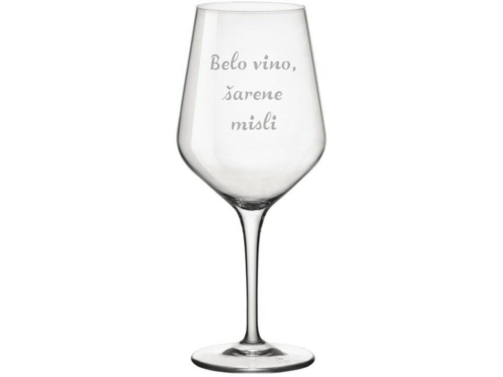 HAPPY PUMPKIN Čaša za vino ''Belo vino, šarene misli''