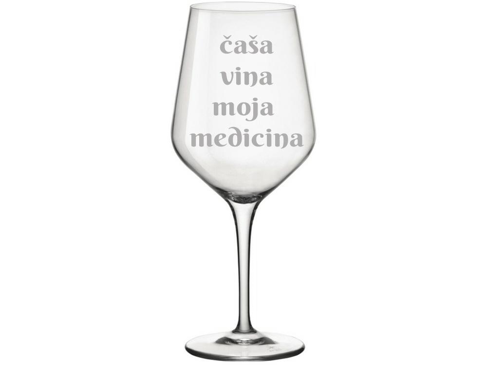 HAPPY PUMPKIN Čaša za vino ''Čaša vina moja medicina''