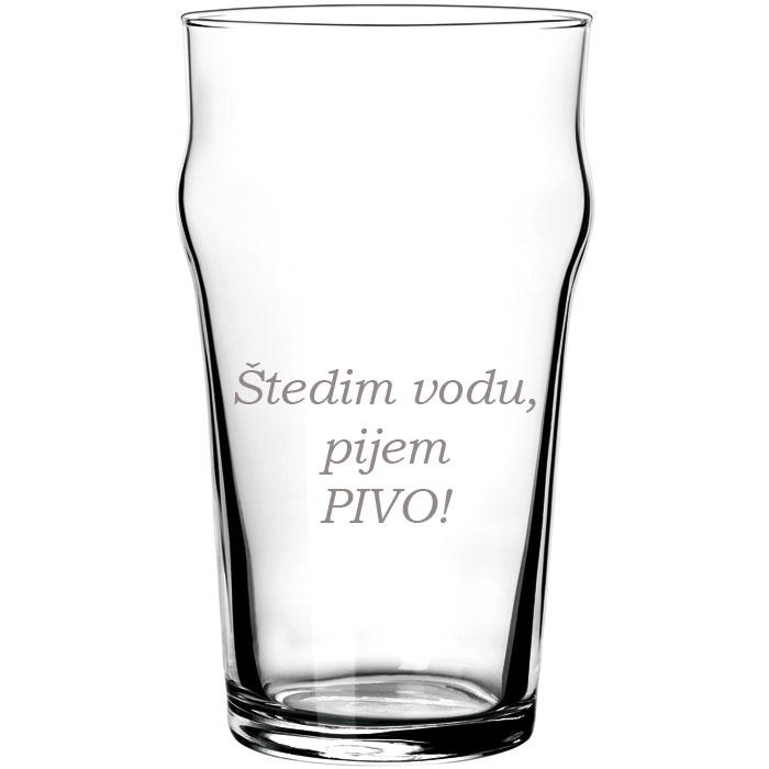Selected image for HAPPY PUMPKIN Čaša za pivo ''Štedim vodu, pijem pivo''