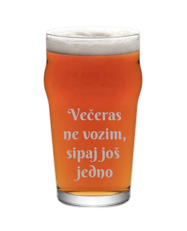 Selected image for HAPPY PUMPKIN Čaša za pivo ''Večeras ne vozim, sipaj još jedno''