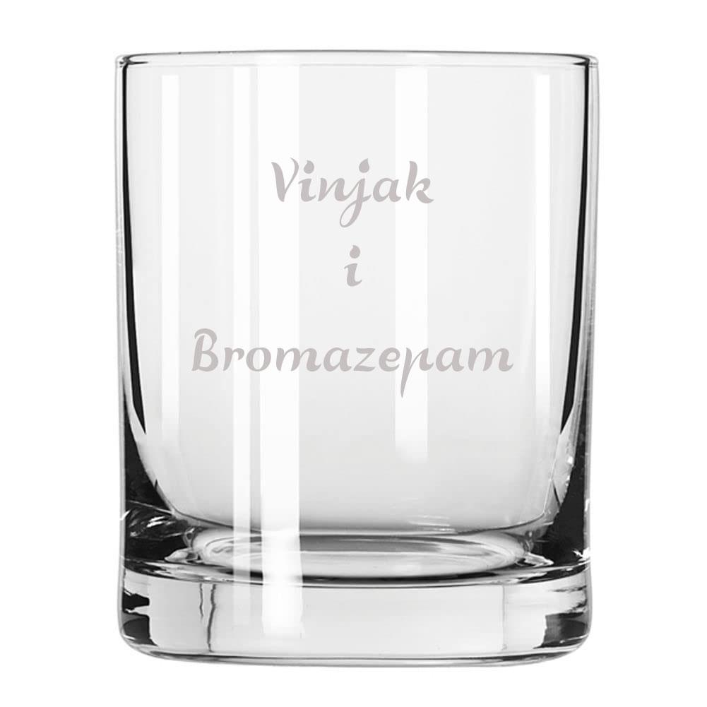 Selected image for HAPPY PUMPKIN Čaša za viski ''Vinjak i bromazepam''