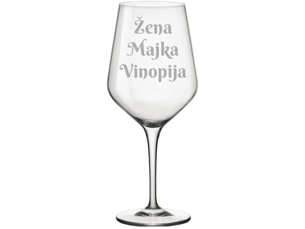 HAPPY PUMPKIN Čaša za vino ''Žena, majka, vinopija''