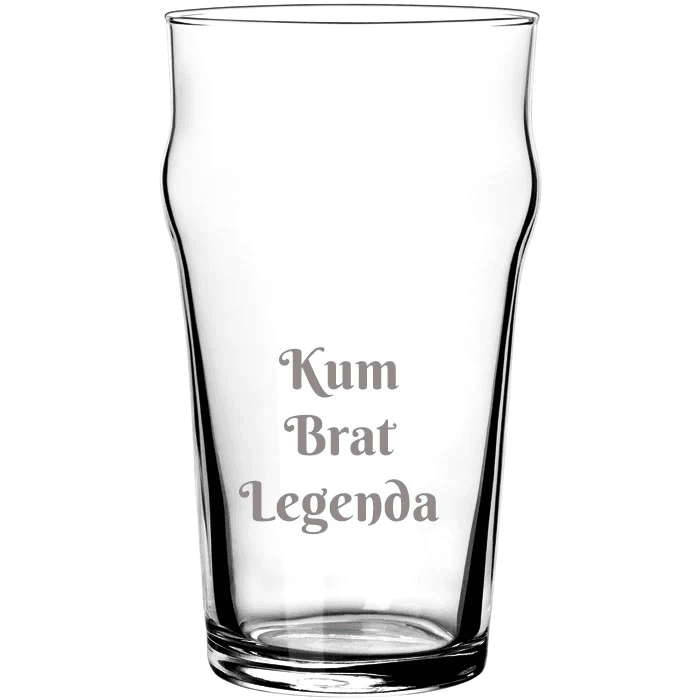 HAPPY PUMPKIN Čaša za pivo "Kum, brat, legenda"