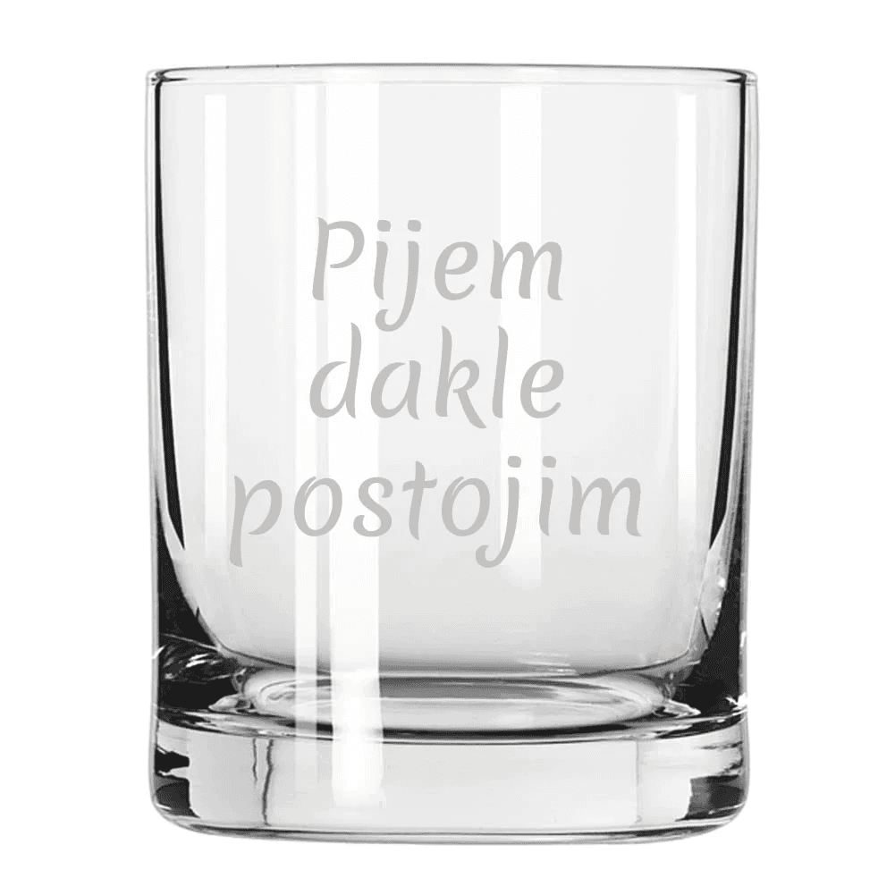 HAPPY PUMPKIN Čaša za viski "Pijem, dakle postojim"