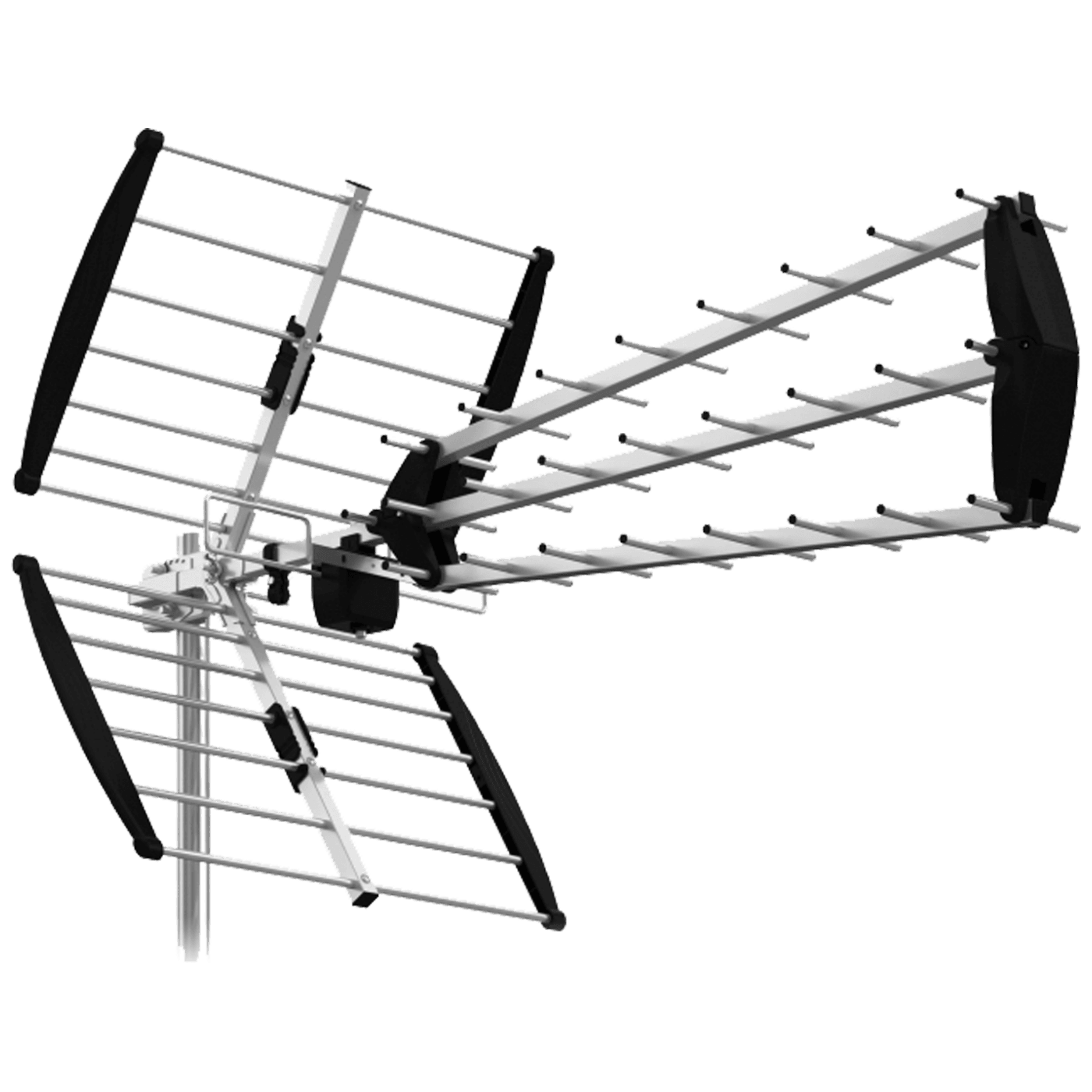 AMIKO Zemaljska antena Triplex Loga 27 elementa 15.5 db, LTE filter aluminijum