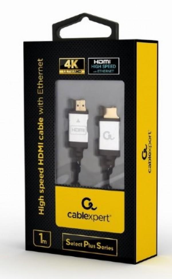 Selected image for GEMBIRD HDMI Kabl High speed, ethernet support 3D/4K TV "Select Plus Series" blister