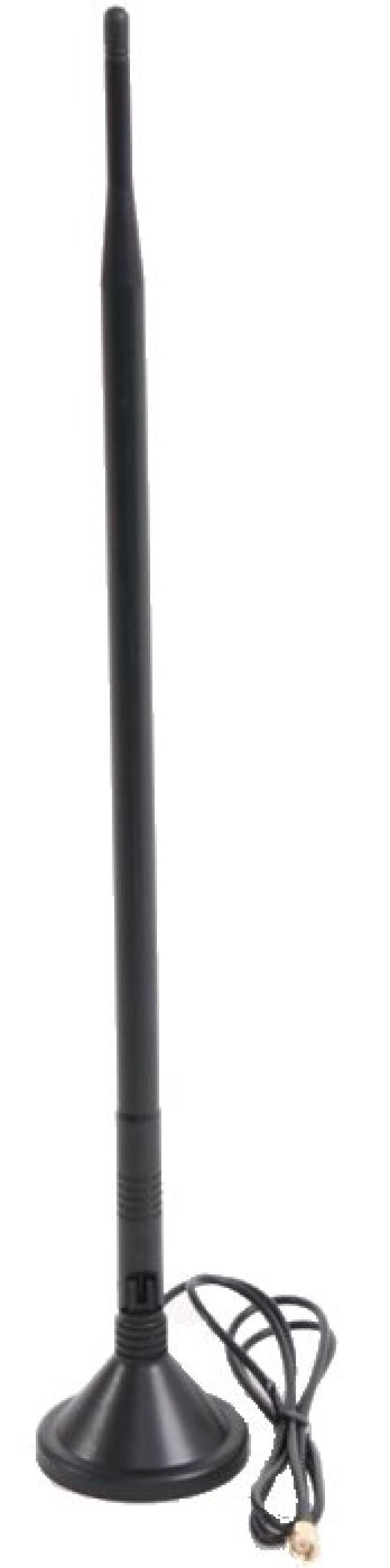 MAXLINK Dipole antena omnidirectional 10dBi 2.4GHz, 1m RG174, magnet RSMA crna
