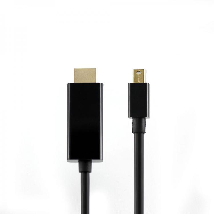 Selected image for S BOX HDMI-MINI-DP-2 adapter za video kablove 2 m HDMI tip A (Standardni) Mini DisplayPort Crno