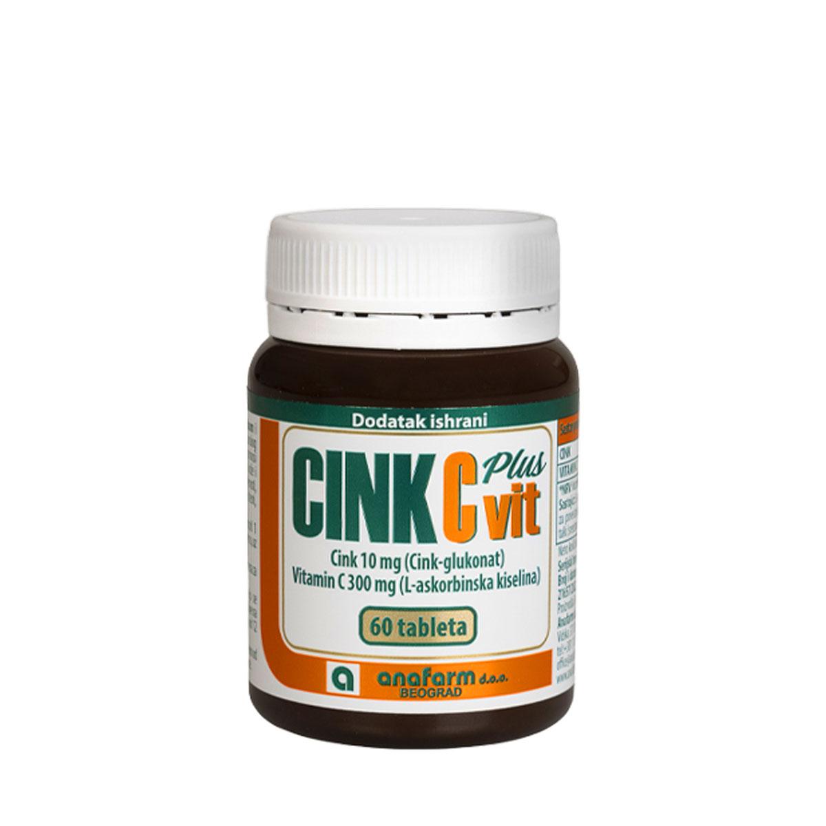 ANAFARM Cink + vitamin C Plus 60/1