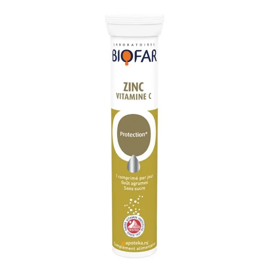 Selected image for BIOFAR Cink+Vitamin C, 20 Eff