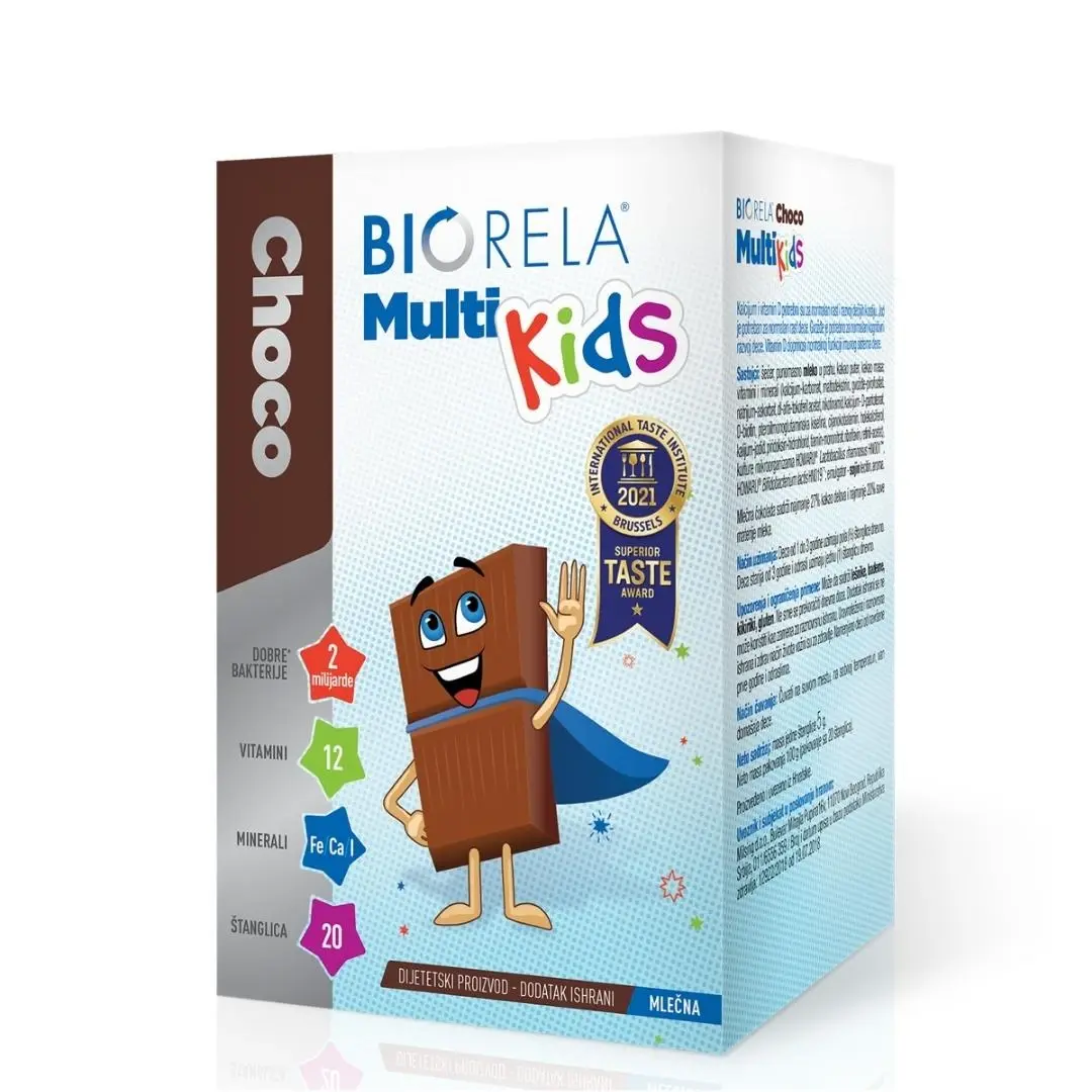 BIORELA® Multi Kids 20 Čokoladnih Štanglica