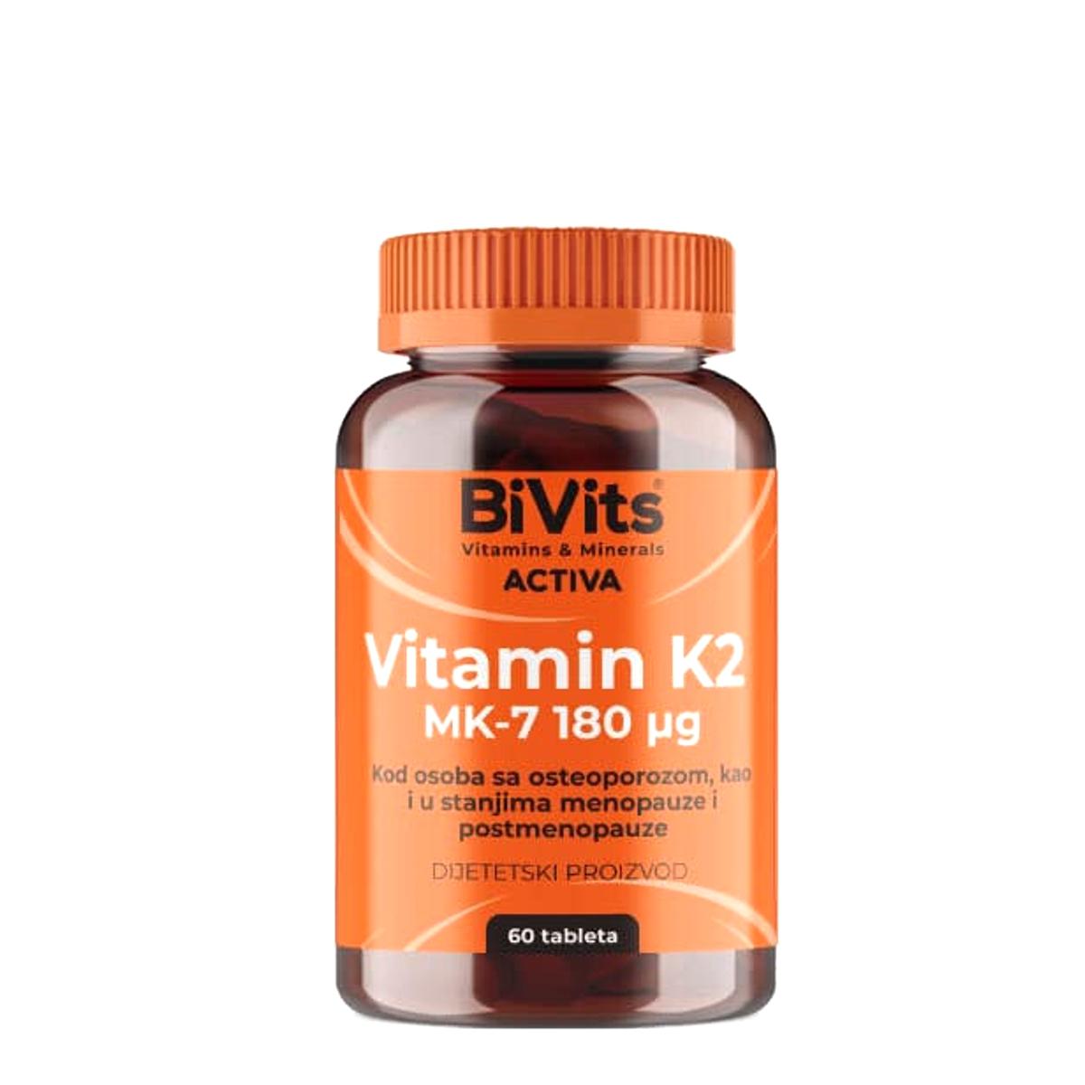 BIVITS Vitamin K2 MK7 180 mcg 60/1