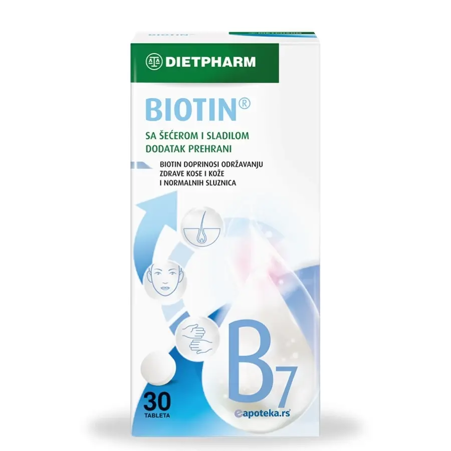 Selected image for DIETPHARM Biotin tablete k 30