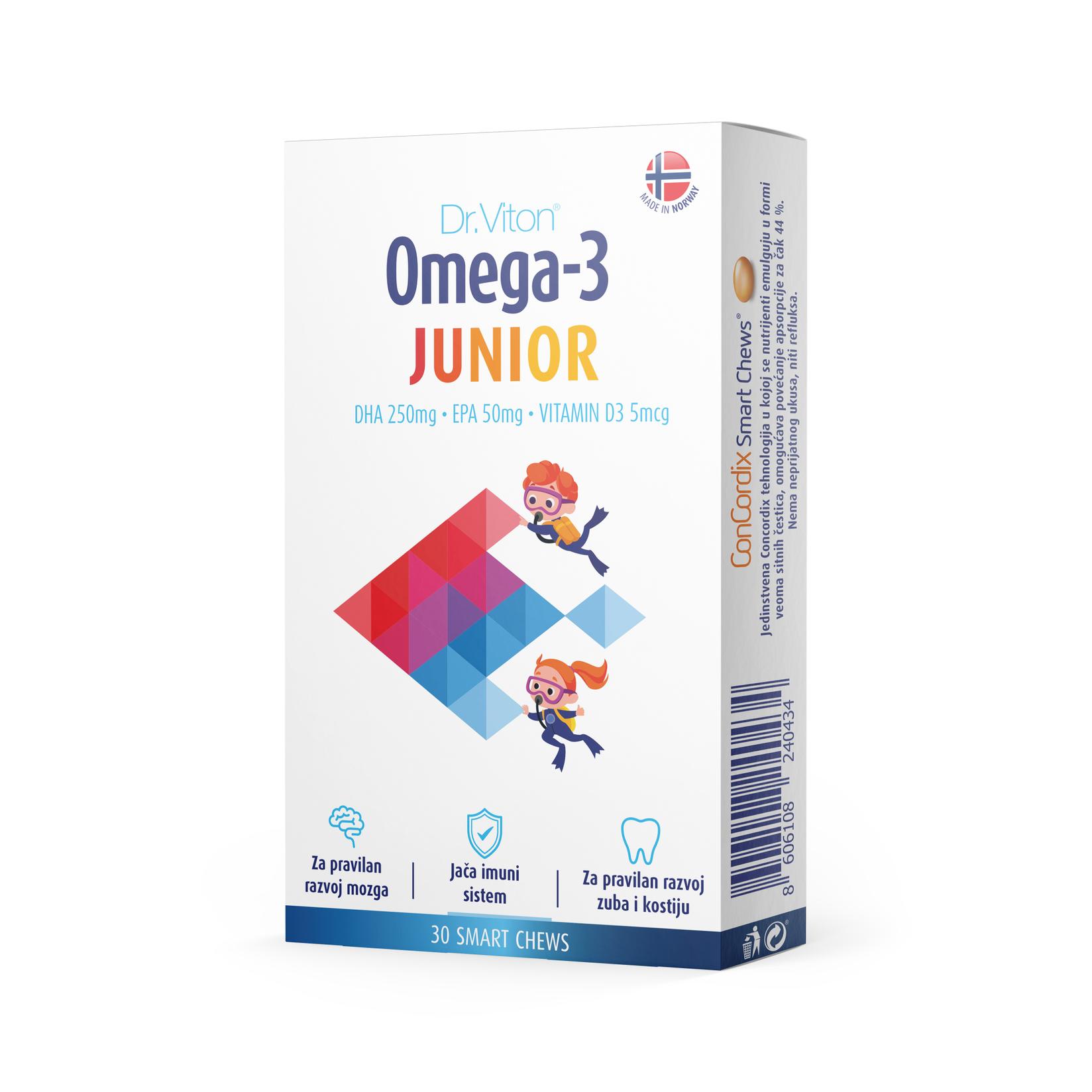 DR.VITON Omega JUNIOR 30 tableta za žvakanje