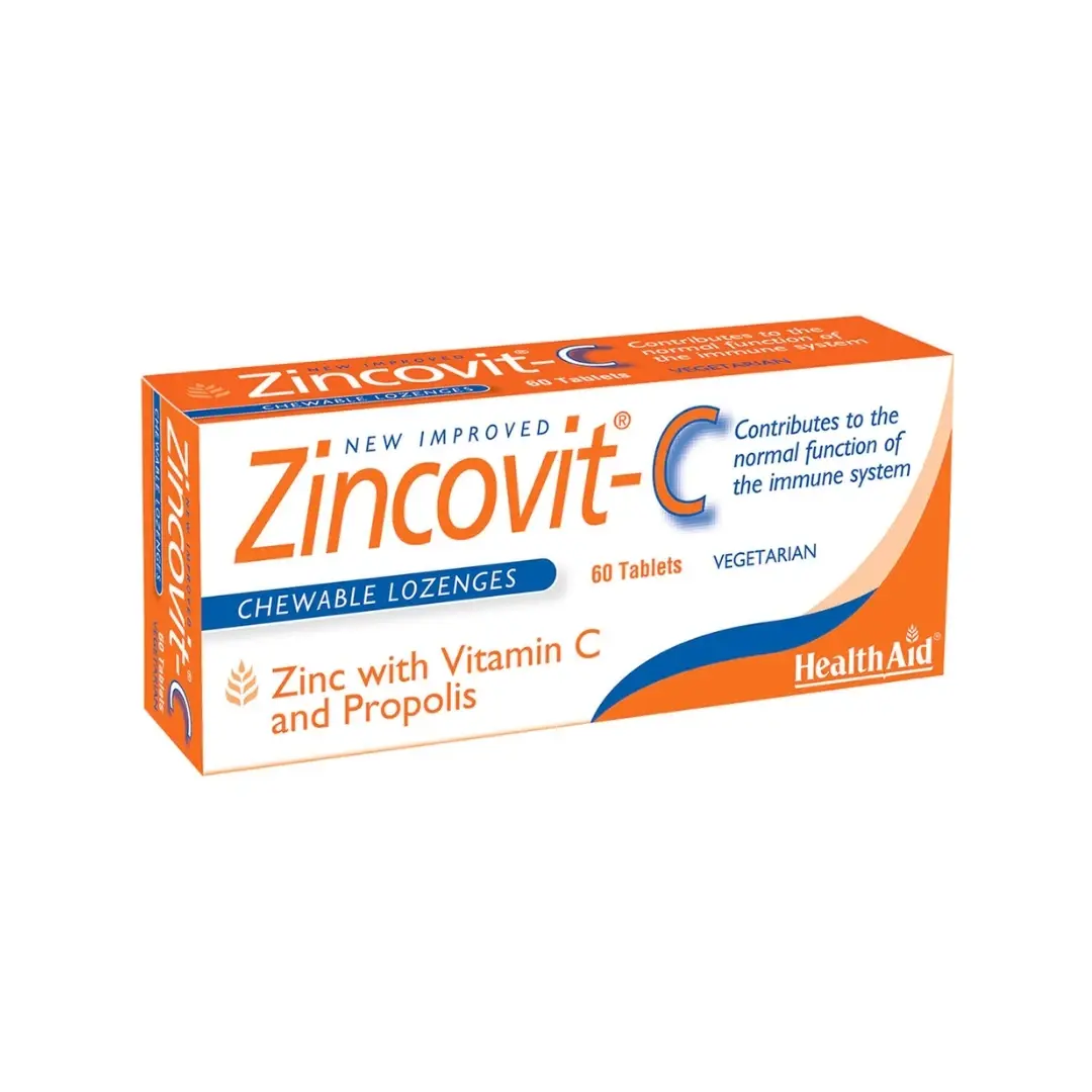 HEALTH AID Lozenge za žvakanje Zincovit -C 60/1
