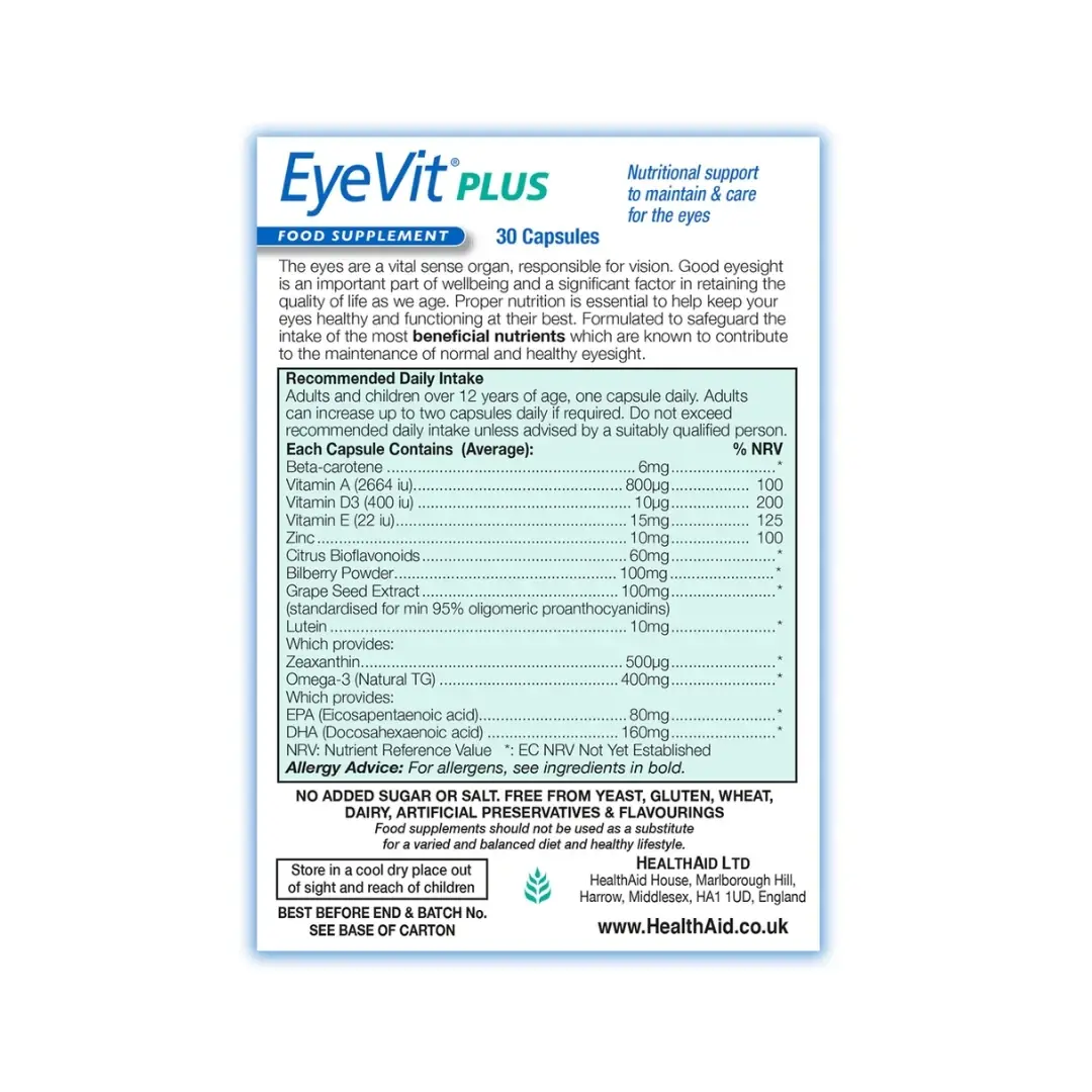 Selected image for HEALTHAID Eievit plus 30 tableta
