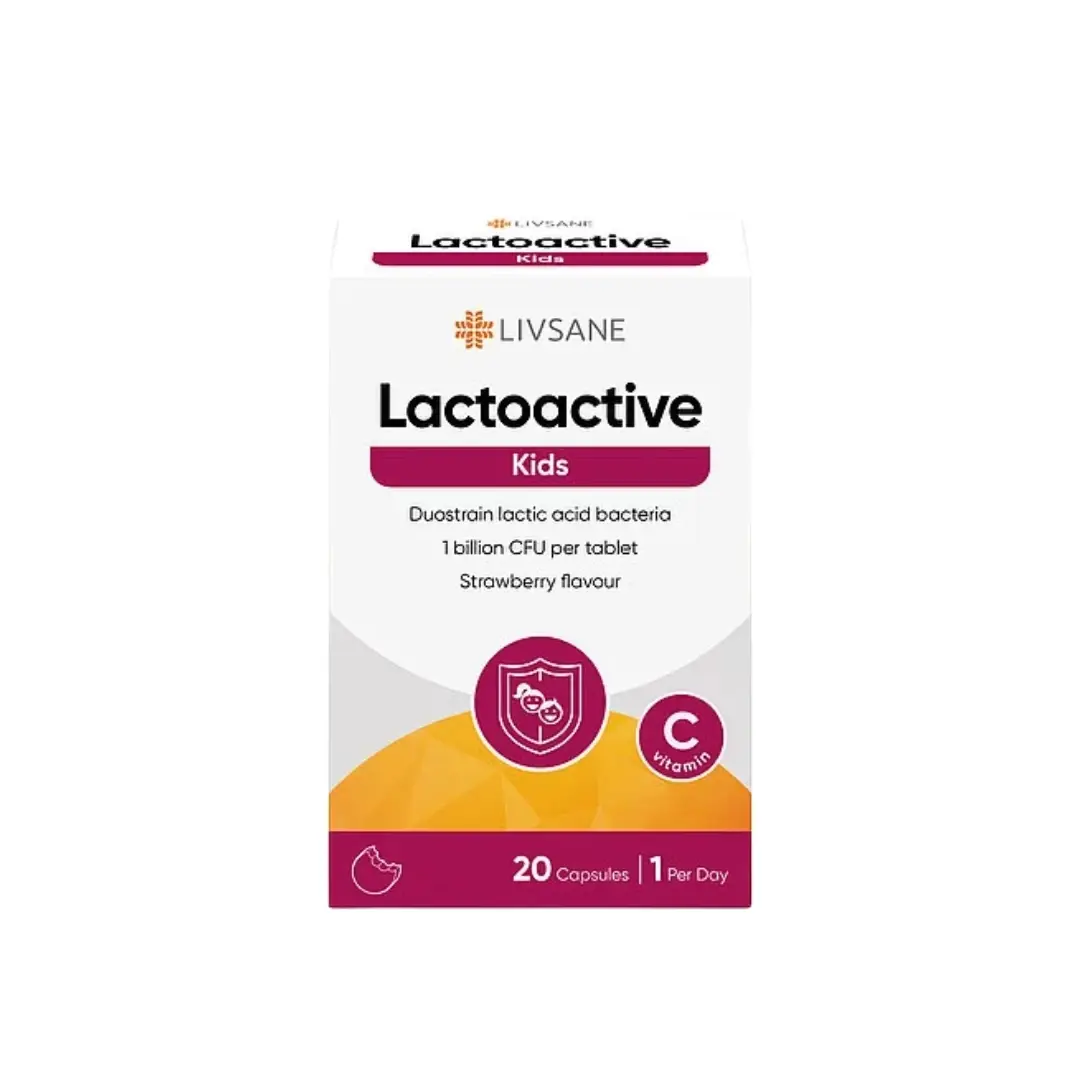 LIVSANE Kids Tableta za žvakanje sa vitaminom C Lactoactive A20