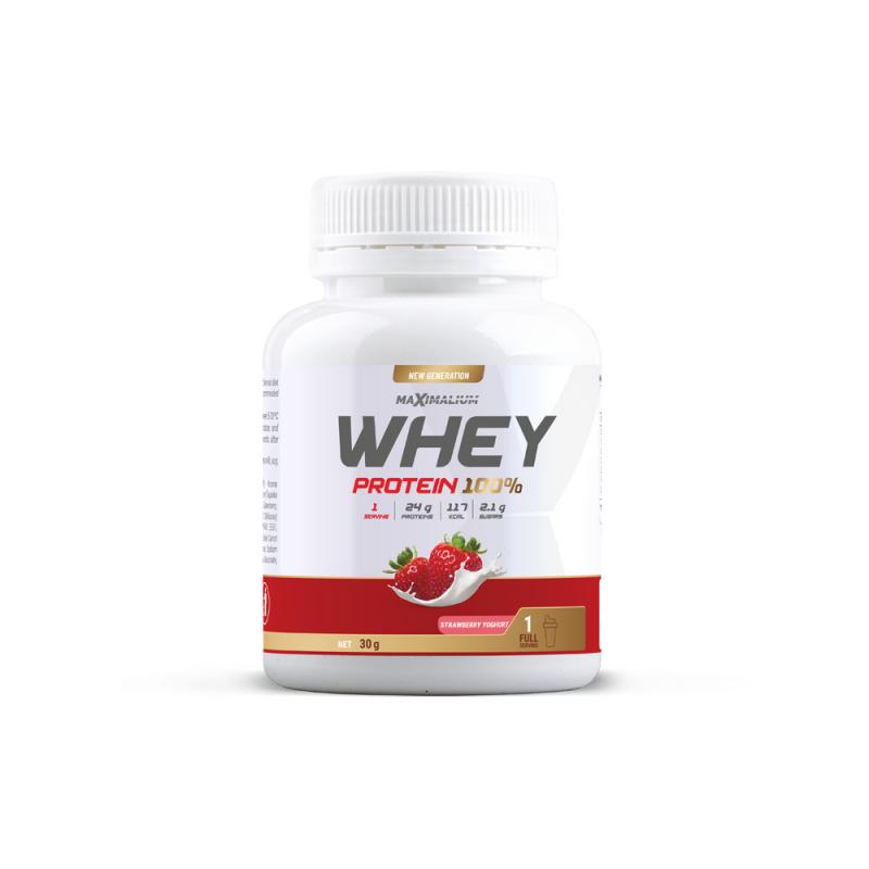Maximalium Whey Protein, Jagoda-jogurt, 30 g