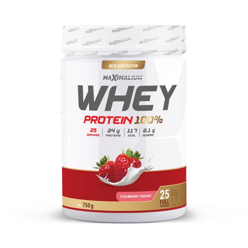 Maximalium Whey Protein, Jagoda-jogurt, 750 g