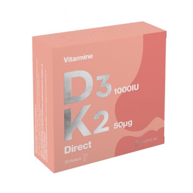MINTMEDIC Vitamin D3K2 1000 IU Direct 20/1