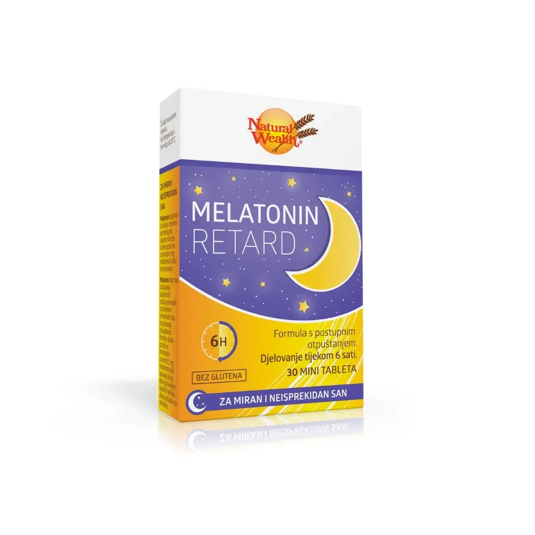 NATURAL WEALTH Tablete Melatonin Retard mini 30/1