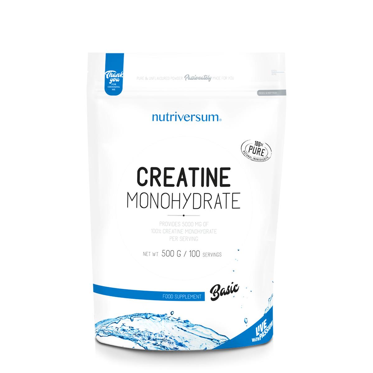 NUTRIVERSUM Kreatin monohidrat 100% 500g