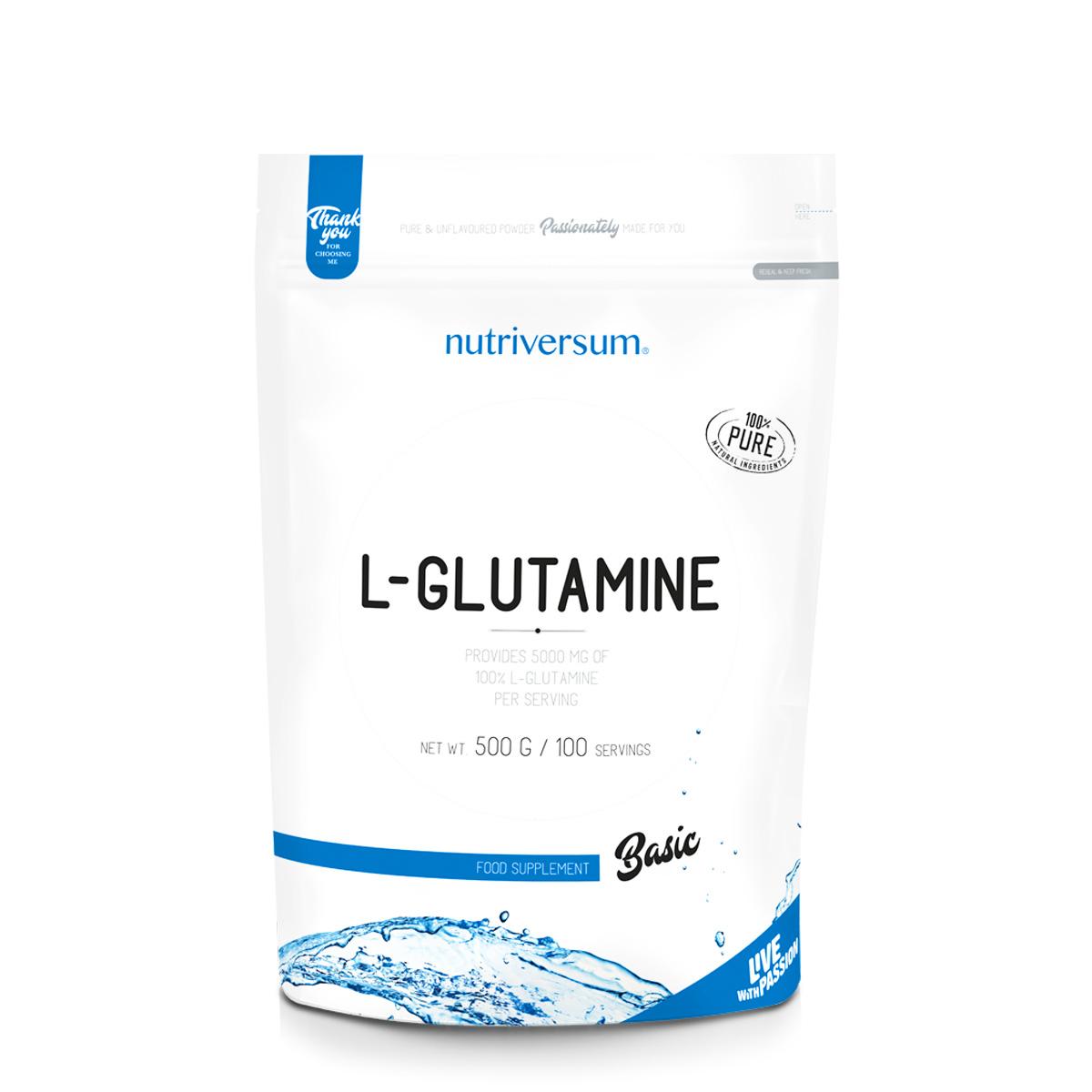 Selected image for NUTRIVERSUM L-Glutamine 100% 500g