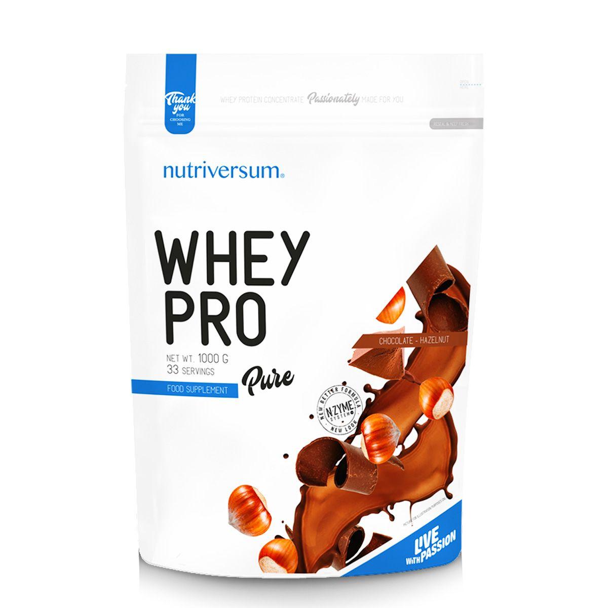 NUTRIVERSUM Whey Pro protein čokolada-lešnik 1kg