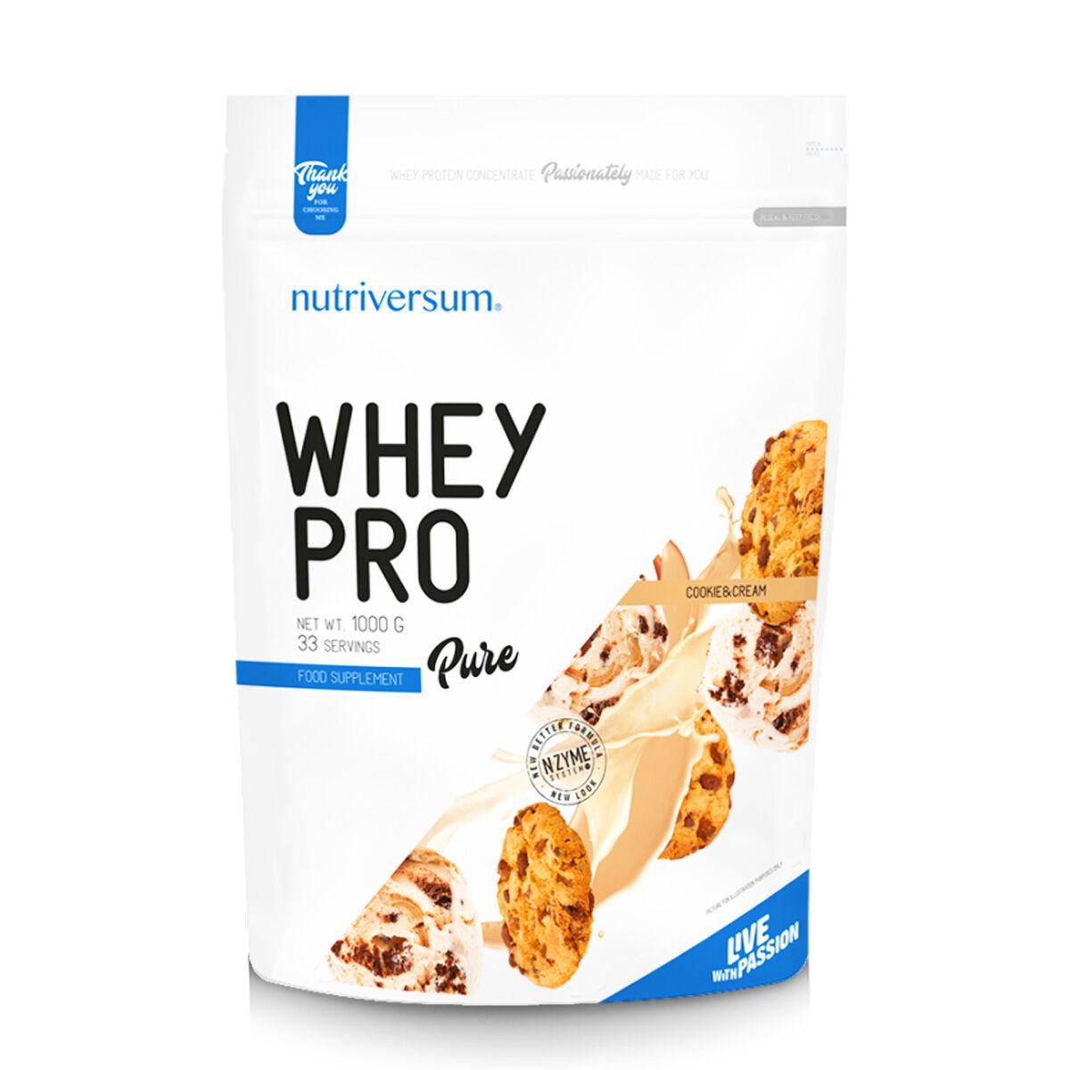 NUTRIVERSUM Whey Pro protein cookies & cream 1kg