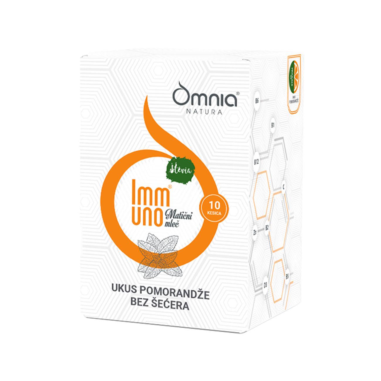 OMNIA NATURA Immuno matični mleč stevia pomorandža 10/1