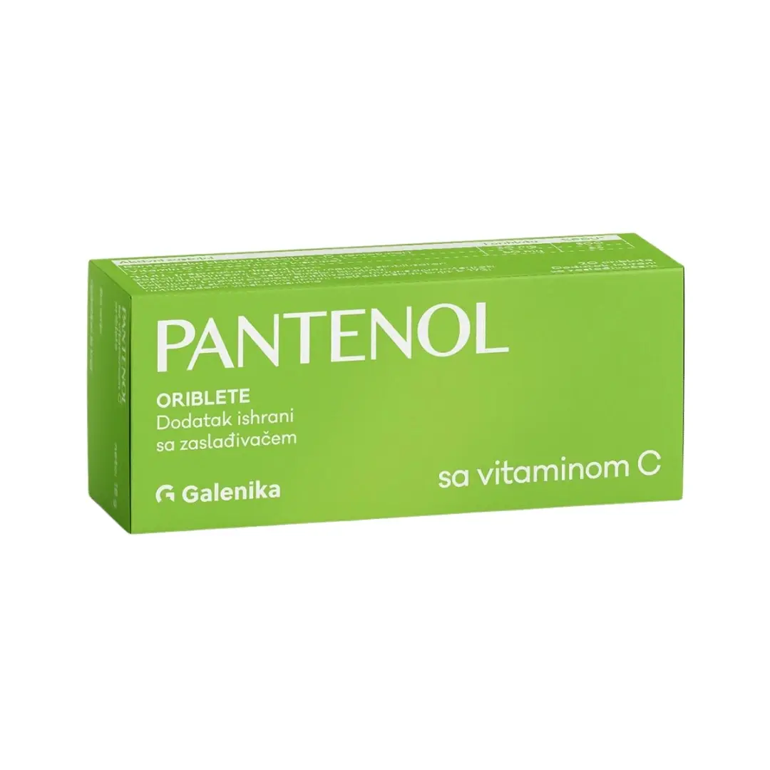 Pantenol Oriblete sa Vitaminom C 20 Oribleta