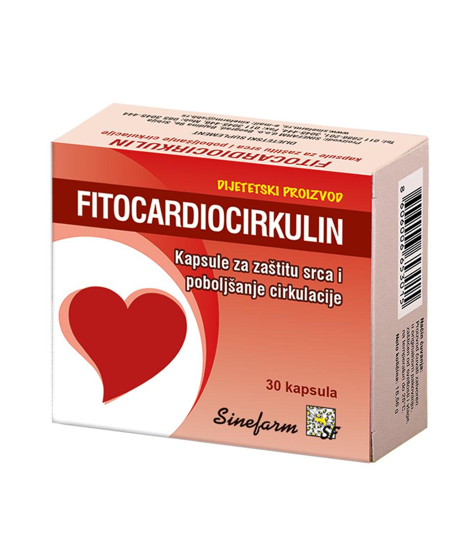 SINEFARM Kapsule za zaštitu srca i poboljšanje cirkulacije Fitocardiocirkulin 30/1