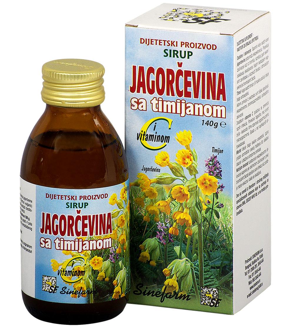 Selected image for SINEFARM Sirup od jagorčevine sa timijanom C vitaminom 140 g