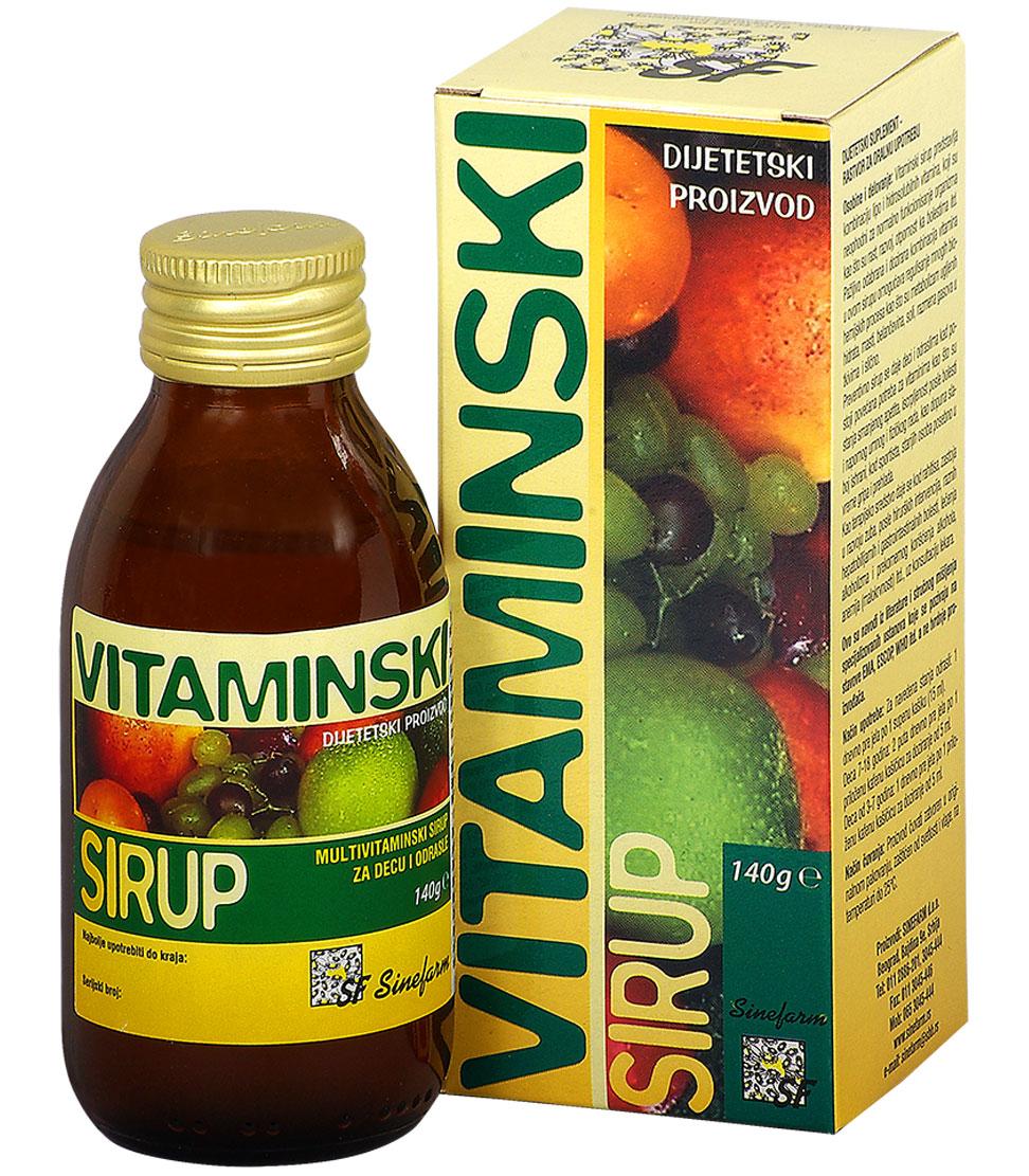 SINEFARM Sirup vitaminski 140 g