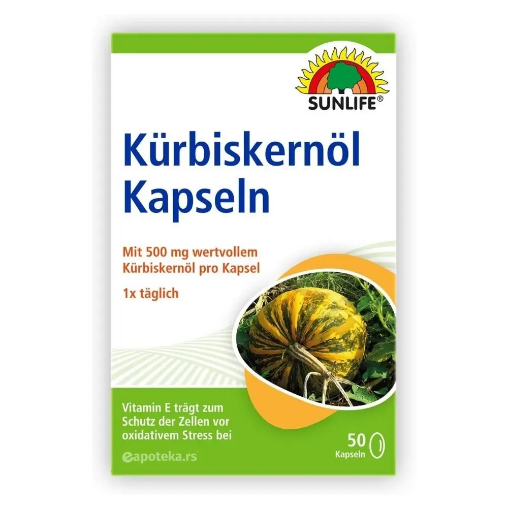 SUNLIFE Ulje Semena Bundeve + Vitamin E 50/1