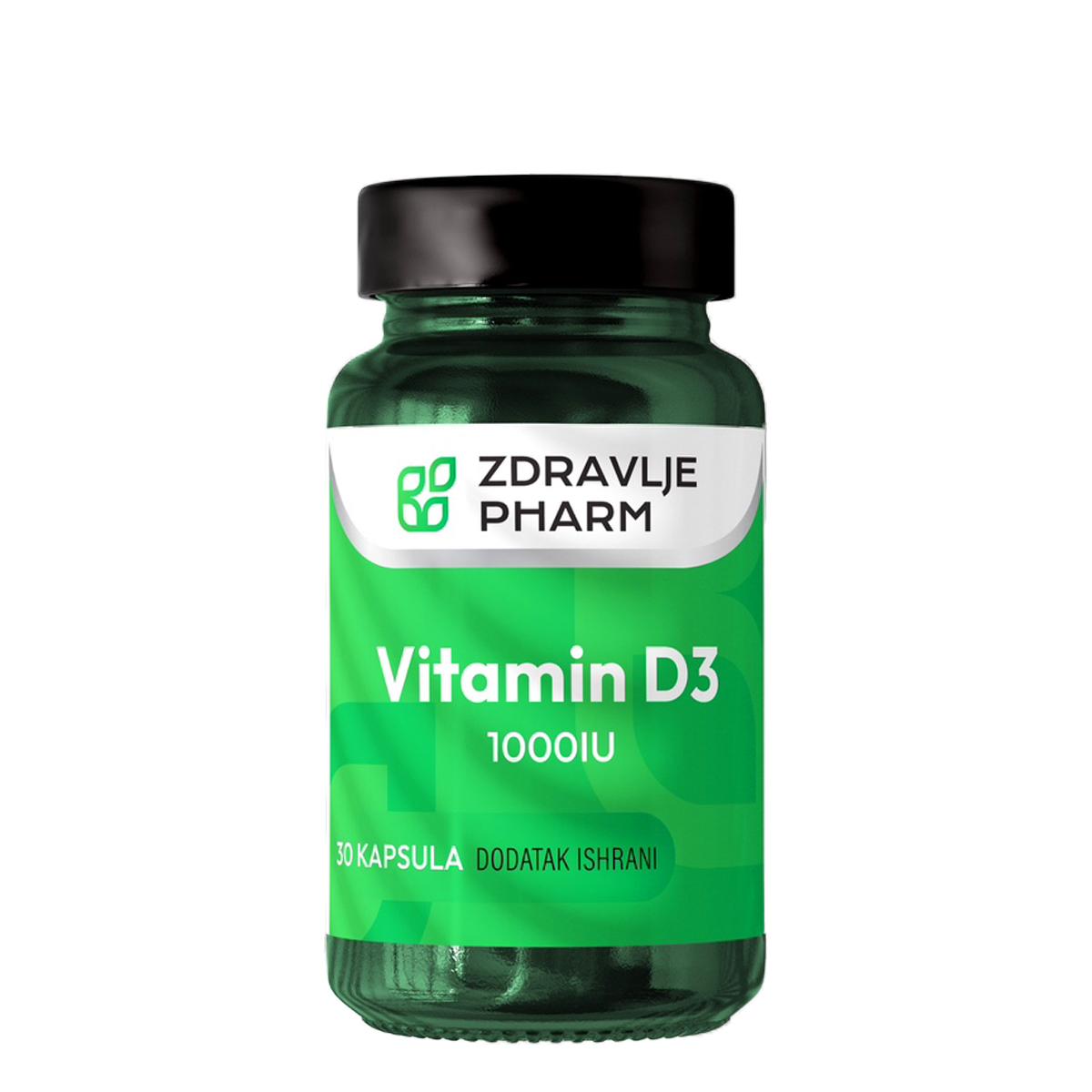 ZDRAVLJE PHARM Vitamin D3 1000IU 30 kapsula