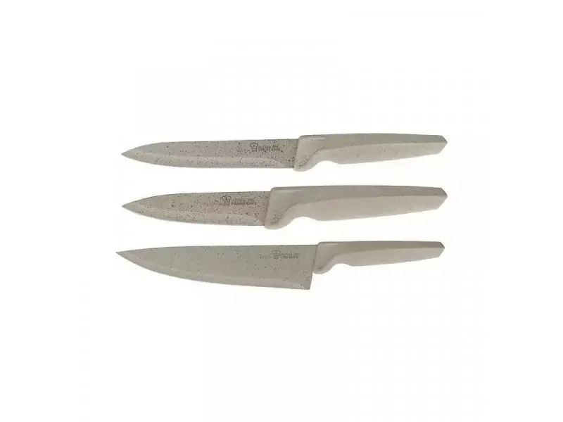 AURORA Set kuhinjskih noževa 3/1 au869 sivi