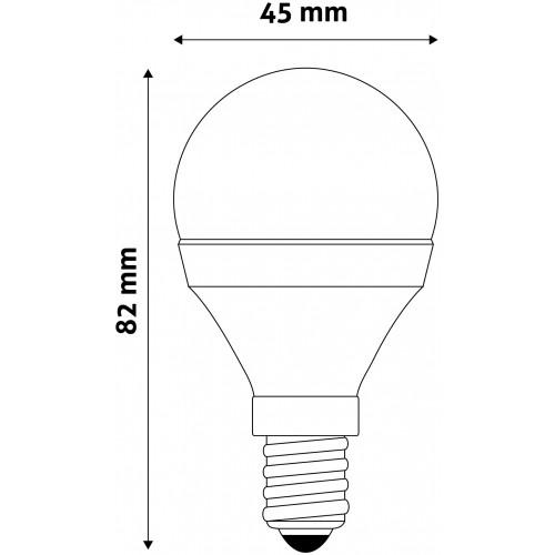 Selected image for AVIDE Mini sijalica LED SMD E14 G45 4K 6W bela