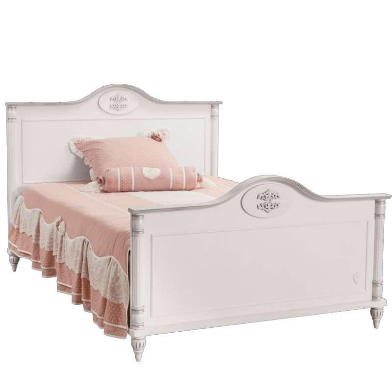 CILEK Krevet za devojčice Romantic 118x111x210cm beli