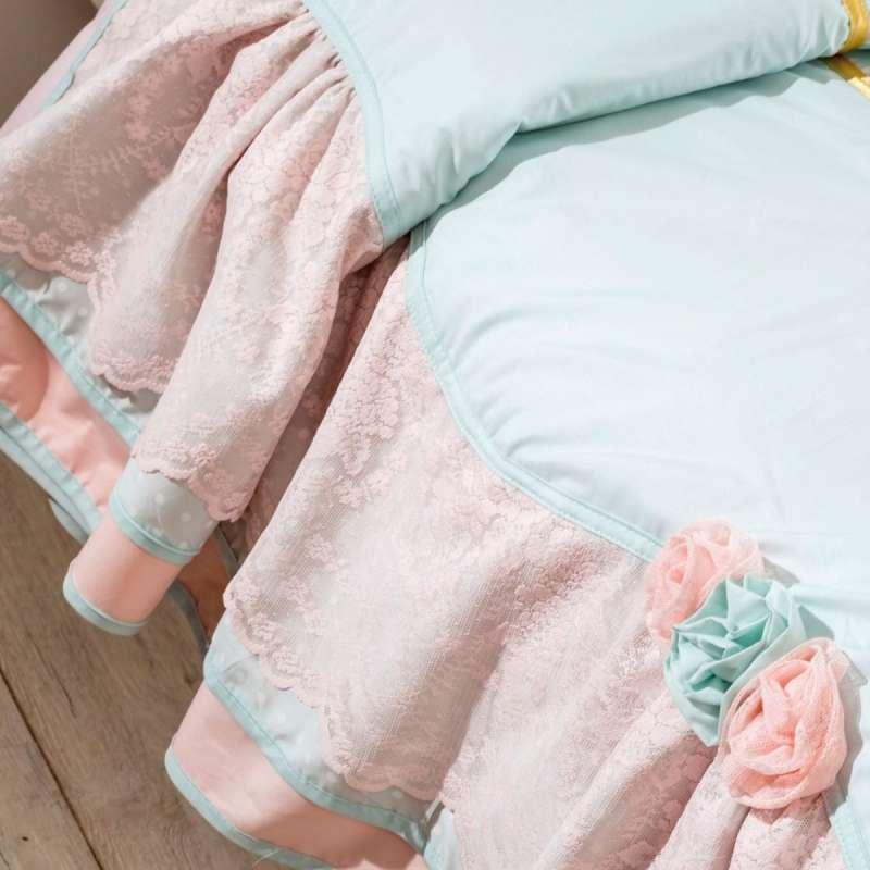 Selected image for CILEK Prekrivač za dečiji krevet Paradise 220x210 cm roze-svetloplavi