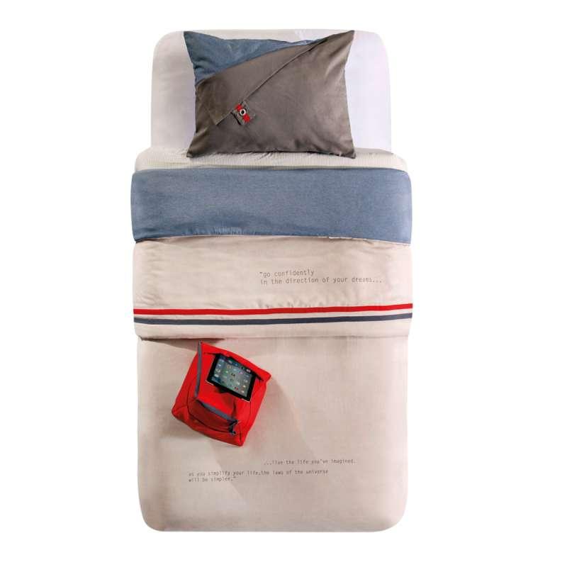 CILEK Prekrivač za dečiji krevet Select 150x230 cm krem-plavi