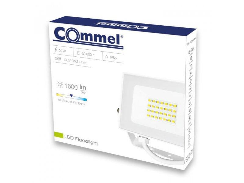 Selected image for COMMEL C307-129 Reflektor, LED, Senzor, 20W 4000K, 1600lm 30kh, Beli